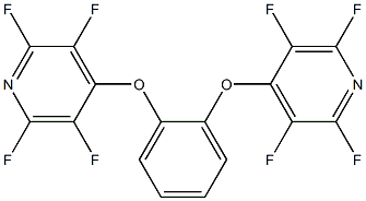 2,3,5,6-tetrafluoro-4-{2-[(2,3,5,6-tetrafluoro-4-pyridinyl)oxy]phenoxy}pyridine Struktur