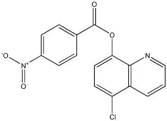 5-chloro-8-quinolinyl 4-nitrobenzoate Struktur