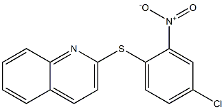 2-({4-chloro-2-nitrophenyl}sulfanyl)quinoline Struktur