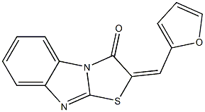 2-(2-furylmethylene)[1,3]thiazolo[3,2-a]benzimidazol-3(2H)-one Struktur