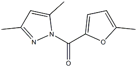 3,5-dimethyl-1-(5-methyl-2-furoyl)-1H-pyrazole Struktur