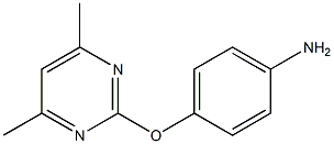 4-[(4,6-dimethyl-2-pyrimidinyl)oxy]aniline Struktur