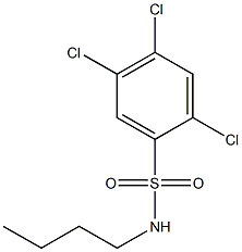 N-butyl-2,4,5-trichlorobenzenesulfonamide Struktur