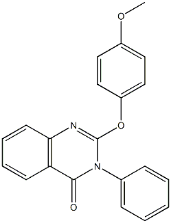 2-(4-methoxyphenoxy)-3-phenyl-4(3H)-quinazolinone Struktur