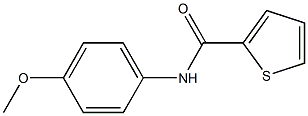 N-(4-methoxyphenyl)thiophene-2-carboxamide Struktur