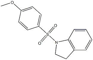 4-(2,3-dihydro-1H-indol-1-ylsulfonyl)phenyl methyl ether Struktur