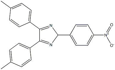 2-{4-nitrophenyl}-4,5-bis(4-methylphenyl)-2H-imidazole Struktur