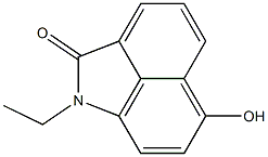 1-ethyl-6-hydroxybenzo[cd]indol-2(1H)-one Struktur