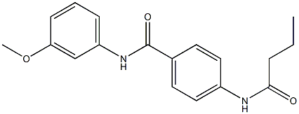 4-(butyrylamino)-N-(3-methoxyphenyl)benzamide Struktur