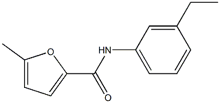 N-(3-ethylphenyl)-5-methyl-2-furamide Struktur