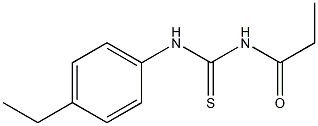 N-(4-ethylphenyl)-N'-propionylthiourea Struktur