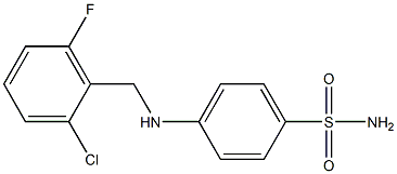 4-[(2-chloro-6-fluorobenzyl)amino]benzenesulfonamide Struktur