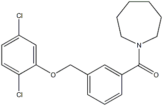 3-(1-azepanylcarbonyl)benzyl 2,5-dichlorophenyl ether Struktur