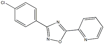 2-[3-(4-chlorophenyl)-1,2,4-oxadiazol-5-yl]pyridine Struktur