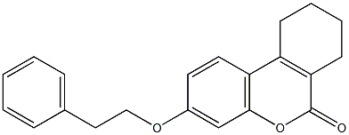 3-(2-phenylethoxy)-7,8,9,10-tetrahydro-6H-benzo[c]chromen-6-one Struktur