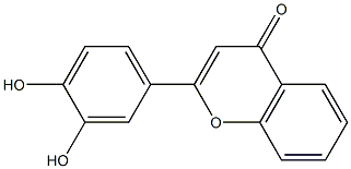 2-(3,4-dihydroxyphenyl)-4H-chromen-4-one Struktur