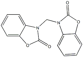 3-[(2-oxo-1,3-benzoxazol-3(2H)-yl)methyl]-1,3-benzoxazol-2(3H)-one Struktur