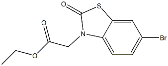 ethyl (6-bromo-2-oxo-1,3-benzothiazol-3(2H)-yl)acetate Struktur