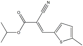 isopropyl 2-cyano-3-(5-methyl-2-thienyl)acrylate Struktur