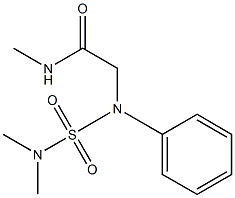 2-{[(dimethylamino)sulfonyl]anilino}-N-methylacetamide Struktur