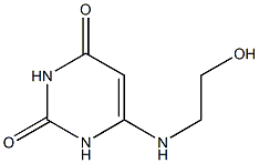 6-[(2-hydroxyethyl)amino]pyrimidine-2,4(1H,3H)-dione Struktur