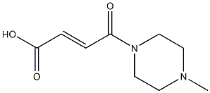 4-(4-methyl-1-piperazinyl)-4-oxo-2-butenoic acid Struktur