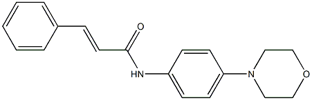 N-[4-(4-morpholinyl)phenyl]-3-phenylacrylamide Struktur