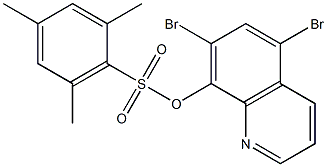 5,7-dibromoquinolin-8-yl 2,4,6-trimethylbenzenesulfonate Struktur