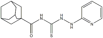 N-{[2-(2-pyridinyl)hydrazino]carbothioyl}-1-adamantanecarboxamide Struktur