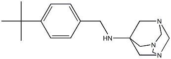 N-(4-tert-butylbenzyl)-1,3,5-triazatricyclo[3.3.1.1~3,7~]decan-7-amine Struktur