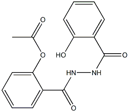 2-{[2-(2-hydroxybenzoyl)hydrazino]carbonyl}phenyl acetate Struktur