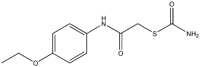 S-[2-(4-ethoxyanilino)-2-oxoethyl] thiocarbamate Struktur