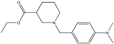 ethyl 1-[4-(dimethylamino)benzyl]-3-piperidinecarboxylate Struktur