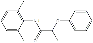 N-(2,6-dimethylphenyl)-2-phenoxypropanamide Struktur