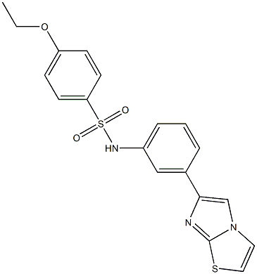 4-ethoxy-N-(3-imidazo[2,1-b][1,3]thiazol-6-ylphenyl)benzenesulfonamide Struktur