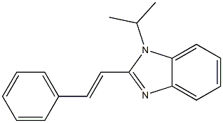 1-isopropyl-2-(2-phenylvinyl)-1H-benzimidazole Struktur