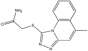 2-[(5-methyl[1,2,4]triazolo[4,3-a]quinolin-1-yl)sulfanyl]acetamide Struktur