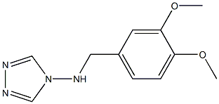 N-(3,4-dimethoxybenzyl)-N-(4H-1,2,4-triazol-4-yl)amine Struktur