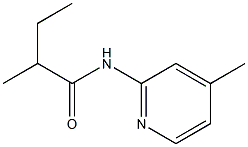 2-methyl-N-(4-methyl-2-pyridinyl)butanamide Struktur