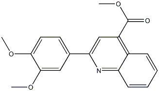 methyl 2-(3,4-dimethoxyphenyl)-4-quinolinecarboxylate Struktur