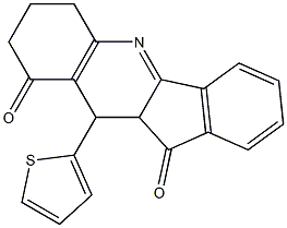 10-(2-thienyl)-7,8,10,10a-tetrahydro-6H-indeno[1,2-b]quinoline-9,11-dione Struktur