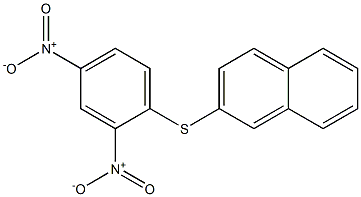 2-[(2,4-dinitrophenyl)sulfanyl]naphthalene Struktur