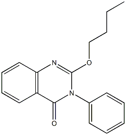 2-butoxy-3-phenyl-4(3H)-quinazolinone Struktur