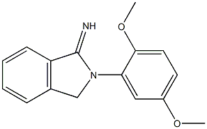 2-(2,5-dimethoxyphenyl)-1-isoindolinimine Struktur