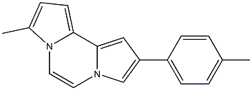 8-methyl-2-(4-methylphenyl)dipyrrolo[1,2-a:2,1-c]pyrazine Struktur