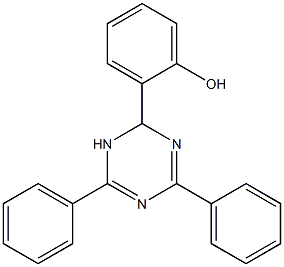 2-(4,6-diphenyl-1,2-dihydro-1,3,5-triazin-2-yl)phenol Struktur