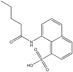 8-(pentanoylamino)-1-naphthalenesulfonic acid Struktur