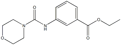 ethyl 3-[(4-morpholinylcarbonyl)amino]benzoate Struktur