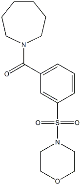 1-[3-(4-morpholinylsulfonyl)benzoyl]azepane Struktur