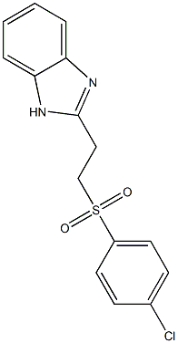 2-{2-[(4-chlorophenyl)sulfonyl]ethyl}-1H-benzimidazole Struktur